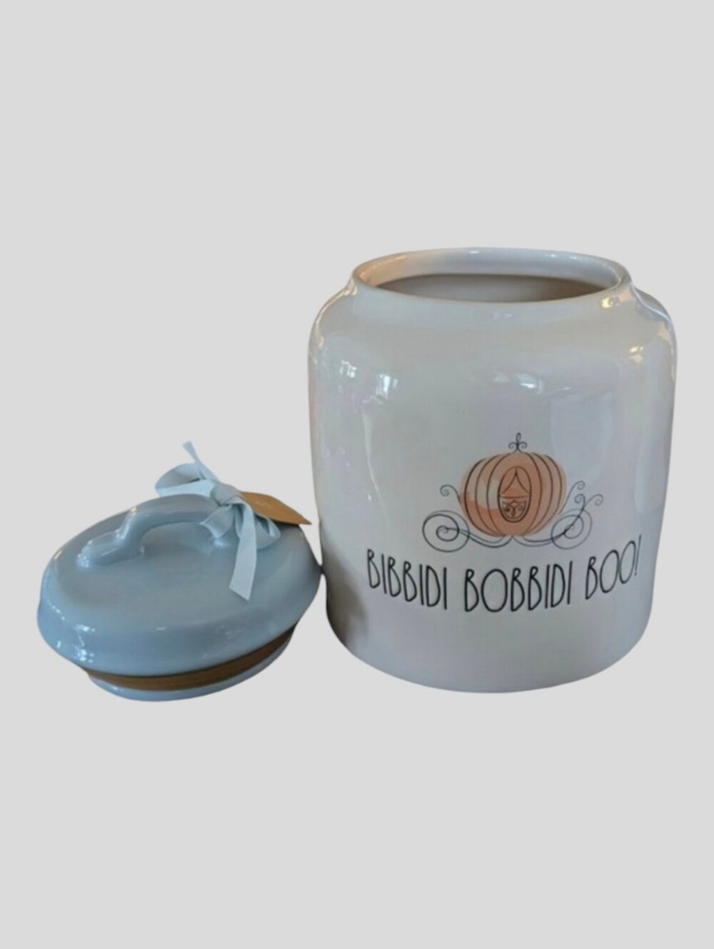 NEW Rae Dunn Disney Cinderella "Bibbidi Bobbidi Boo" Canister/Cookie Jar - Picture 3 of 4